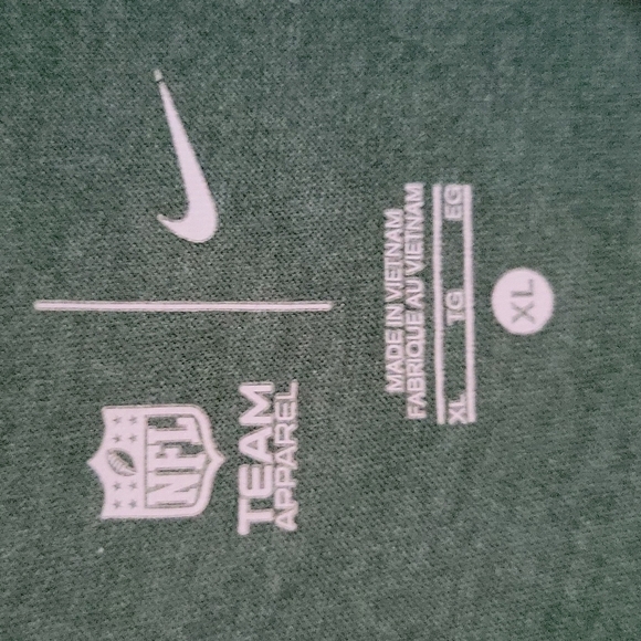 Nike NFL Team Apparel Green Bay Packers V-Neck Short-Sleeved Shirt, Size XL - Picture 3 of 5